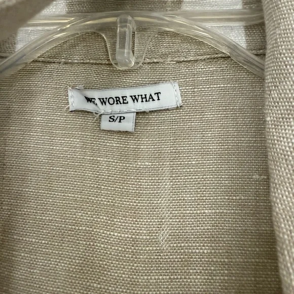 WeWoreWhat Beige Linen Jumpsuit - Picture 5 of 7